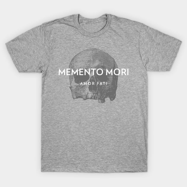 Memento Mori Skull – Stoic Design T-Shirt by Autonomy Prints